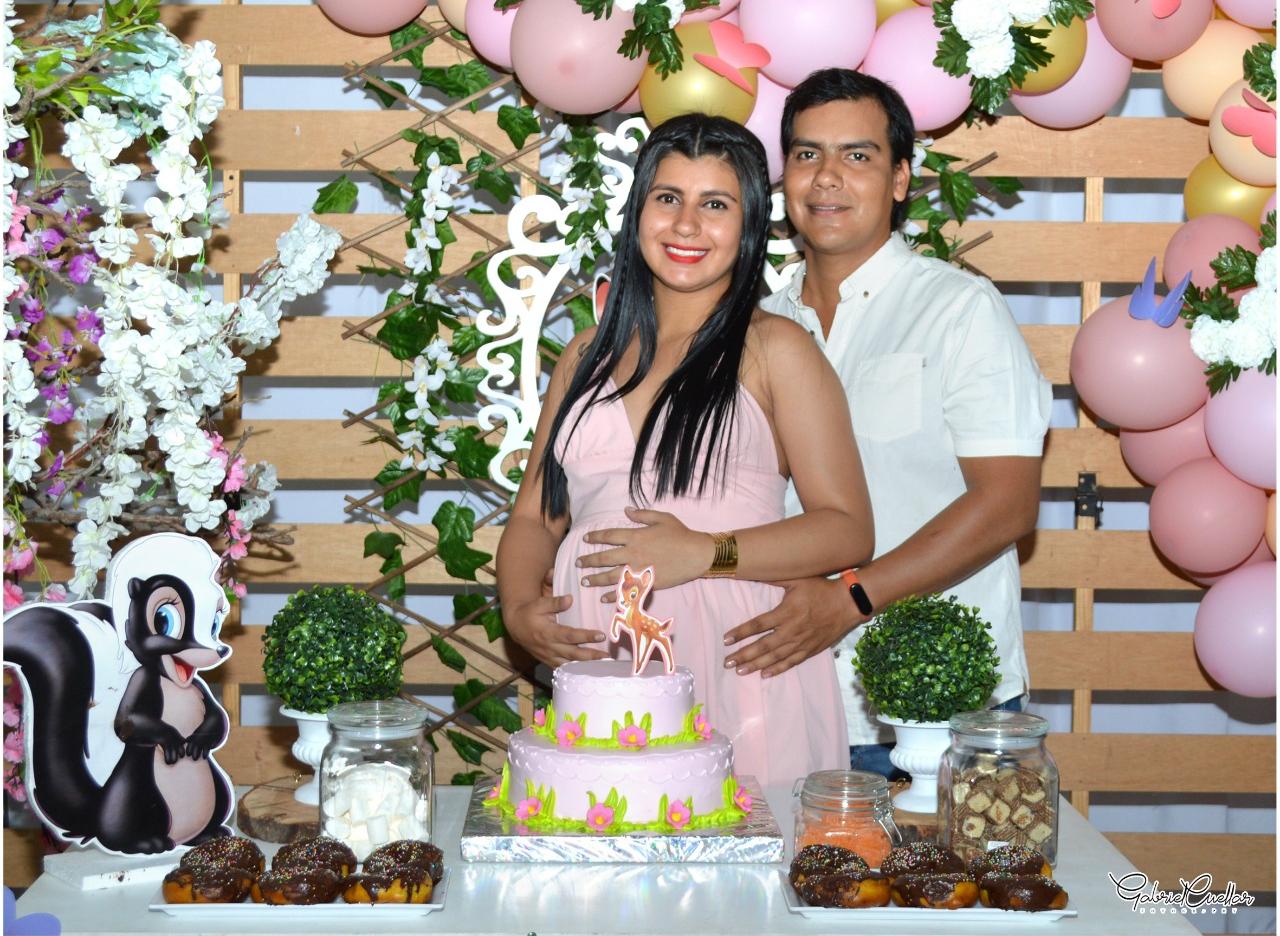 Los felices padres, Leidy Xiomara Vargas y Jeisson Quintero.
